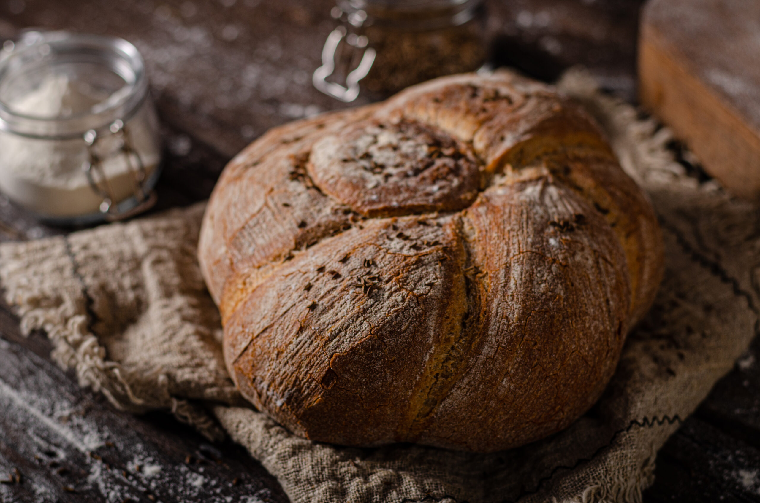 Homemade rustic bread